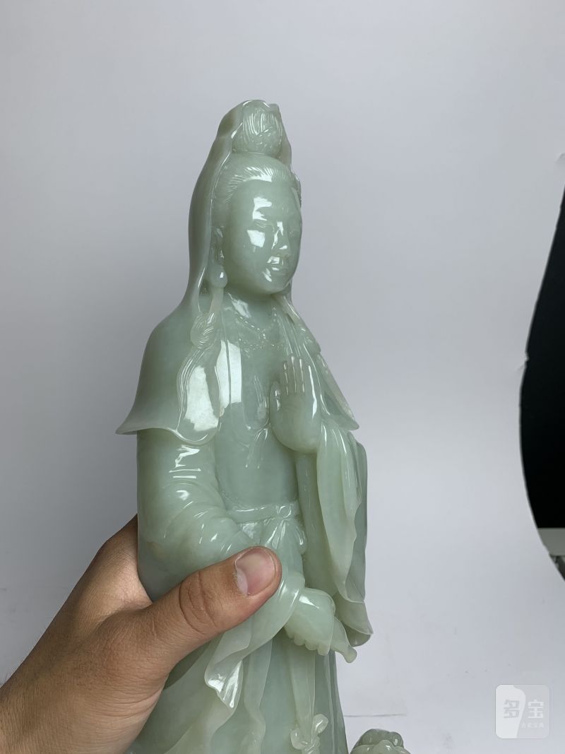 当代 白玉观音立像 - 图7